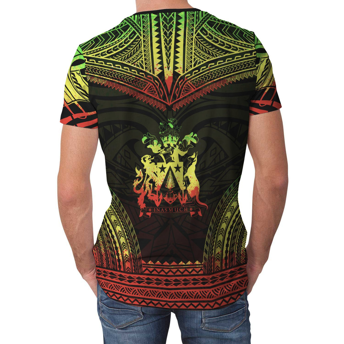 Norfolk Island Unisex T Shirt Norfolk Island Polynesian Chief Reggae Version - Polynesian Pride