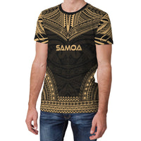 Samoa T Shirt Samoan Polynesian Chief Gold Version - Polynesian Pride