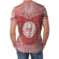 Tahiti T Shirt Tahiti Polynesian Chief Red Version - Polynesian Pride