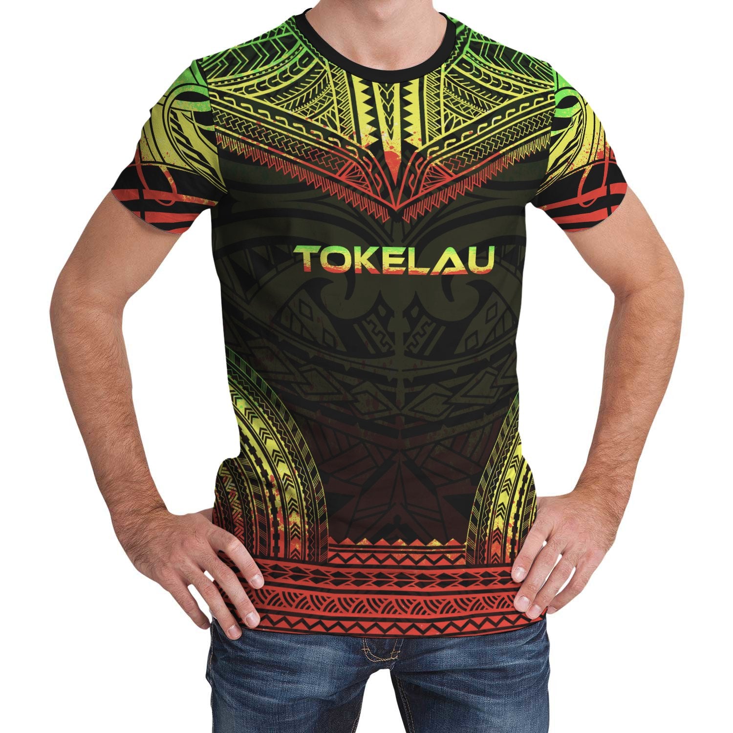 Tokelau T Shirt Tokelauan Polynesian Chief Reggae Version Unisex Reggae - Polynesian Pride