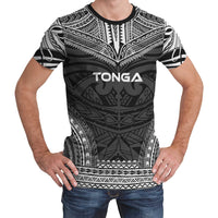 Tonga T Shirt Tonga Polynesian Chief Black Version Unisex Black - Polynesian Pride
