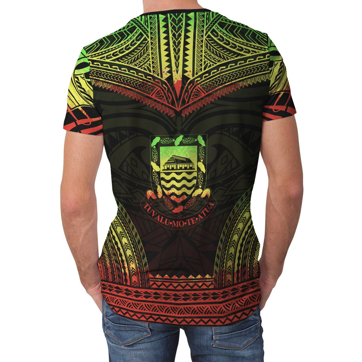 Tuvalu T Shirt Tuvaluan Polynesian Chief Reggae Version - Polynesian Pride