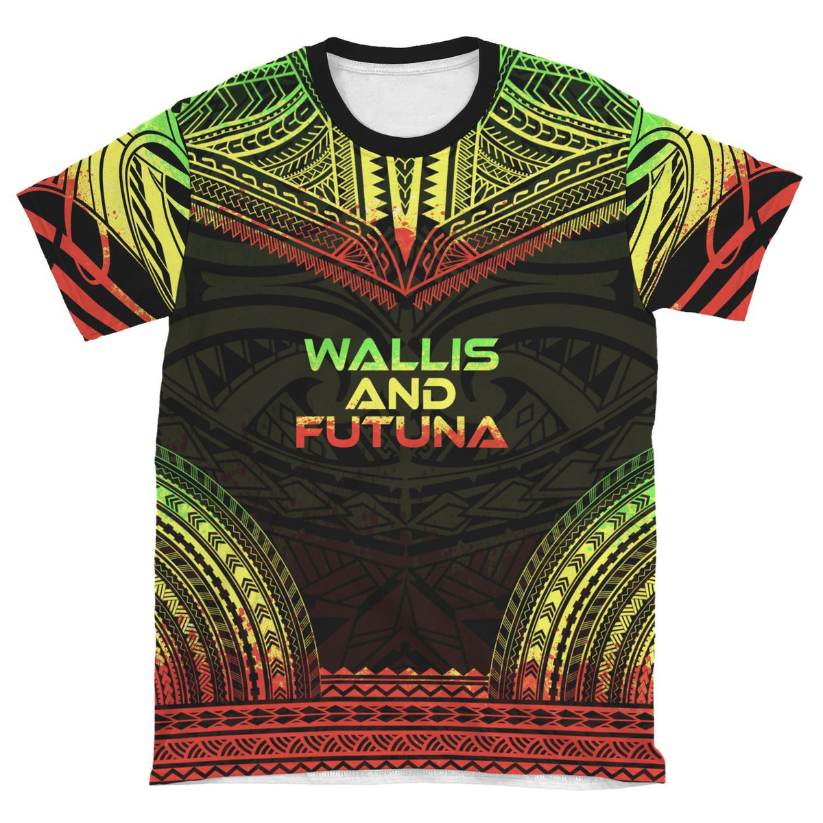Wallis and Futuna T Shirt Wallis and Futuna Polynesian Chief Reggae Version - Polynesian Pride