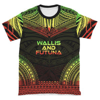 Wallis and Futuna T Shirt Wallis and Futuna Polynesian Chief Reggae Version - Polynesian Pride