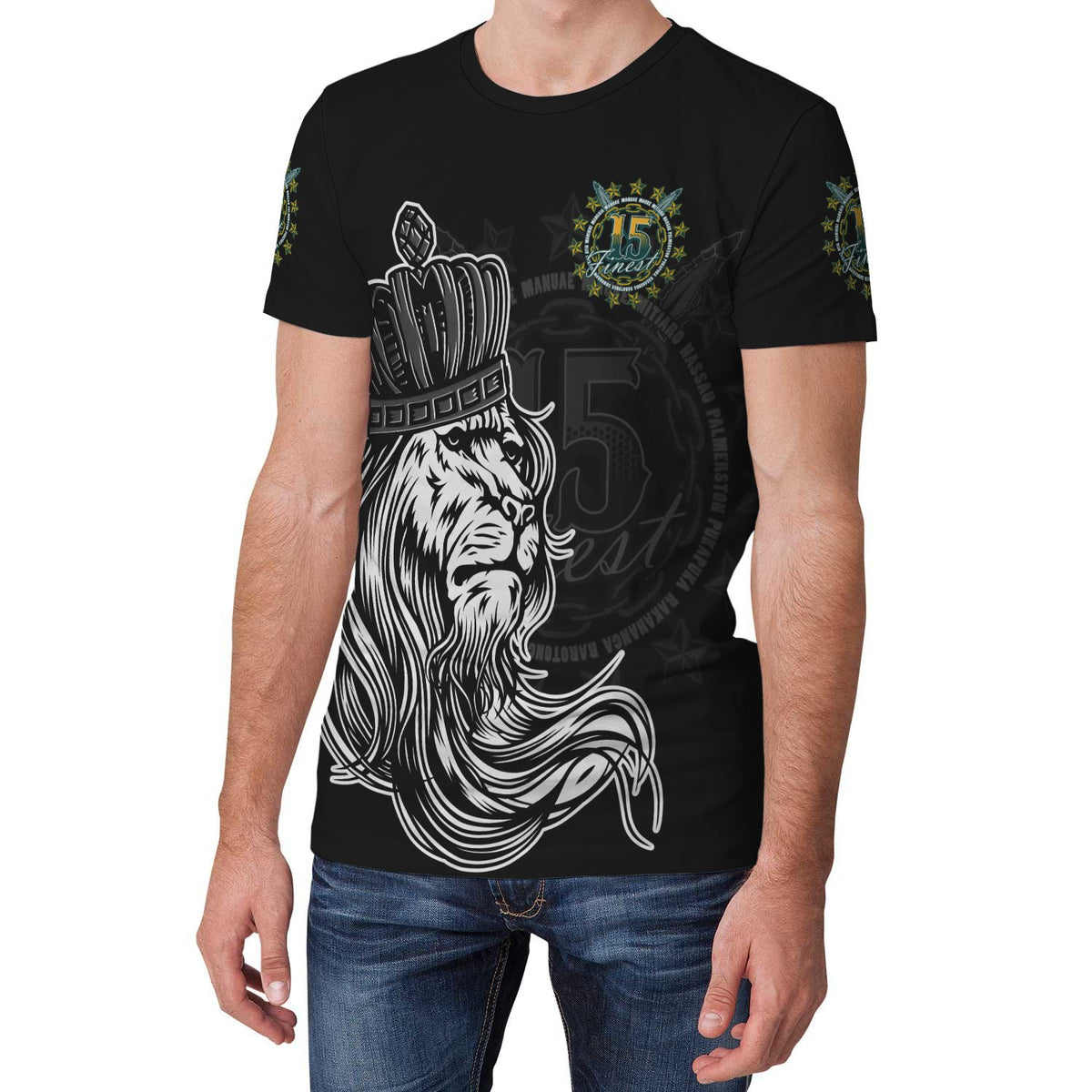 Cook Islands T Shirt Lion with Crown (Womens/Mens) - Polynesian Pride