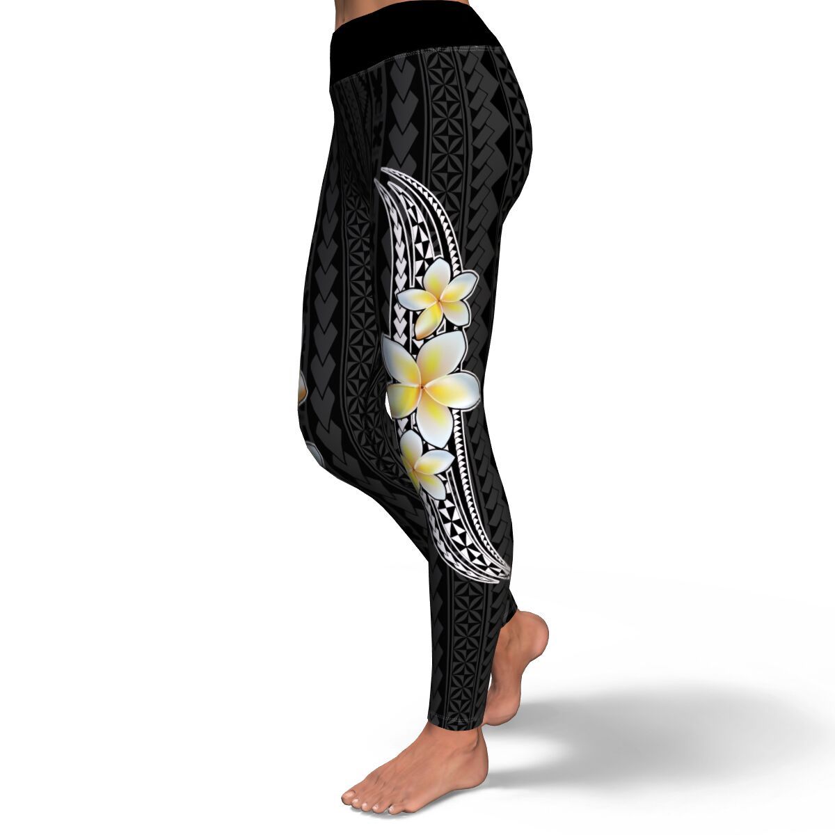 Polynesian Legging - Polynesian And Plumeria Legging NN0 - Polynesian Pride