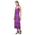 Polynesia Pattern V - Neck Open Fork Long Dress - Pink Style - Polynesian Pride