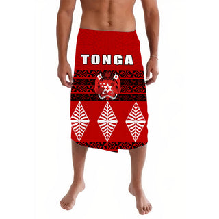 Tonga Lavalava Tongan Pattern Ver.02 LT13 - S/M / Red