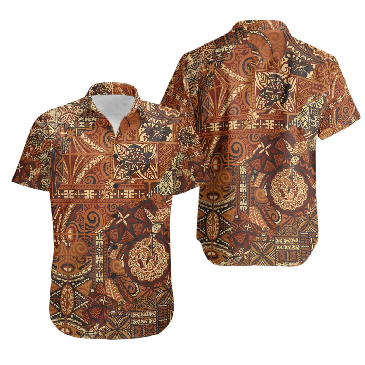 Polynesian Shirt - Vintage Tapa Pattern Unisex Vintage color - Polynesian Pride