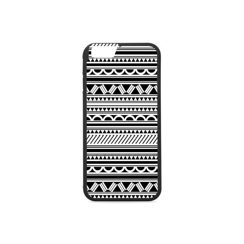 Polynesian 14 Rubber Phone Case One Size iPhone 6/6s Black - White - Polynesian Pride