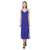 Tonga Pattern V - Neck Open Fork Long Dress - Blue Style Women Blue - Polynesian Pride