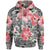 Polynesian Hoodie Pink Hibiscus Flower With Tapa Pattern Unisex Vintage Color - Polynesian Pride