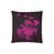 Hawaiian Map Turtle Ohana Hibiscus Kakau Polynesian Pillow Cover - Pink One Size Zippered Pillow Case 18"x18"(Twin Sides) Pink - Polynesian Pride