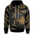 Papua New Guinea Polynesian Custom Hoodie Polynesian Tattoo Gold Version Unisex Gold - Polynesian Pride