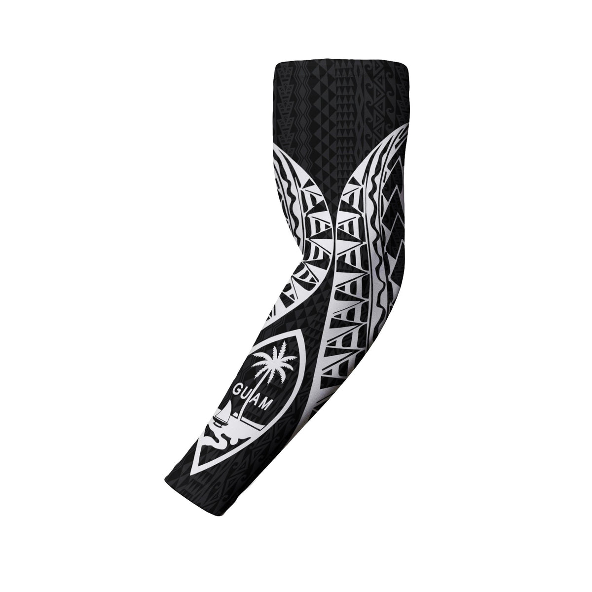 Guam Arm Sleeve Polynesian Pattern Black (Set of 2) - Polynesian Pride