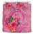 New Caledonia Polynesian Bedding Set - Floral With Seal Pink - Polynesian Pride