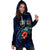 Solomon Islands Polynesian Hoodie Dress - Blue Turtle Hibiscus - Polynesian Pride