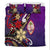 Guam Bedding Set - Tribal Flower With Special Turtles Purple Color - Polynesian Pride