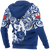 Tonga Polynesian Hoodie (Zip up) Tongan Pride (Bright Blue) - Polynesian Pride