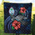 Guam Polynesian Premium Quilt - Blue Turtle Hibiscus - Polynesian Pride