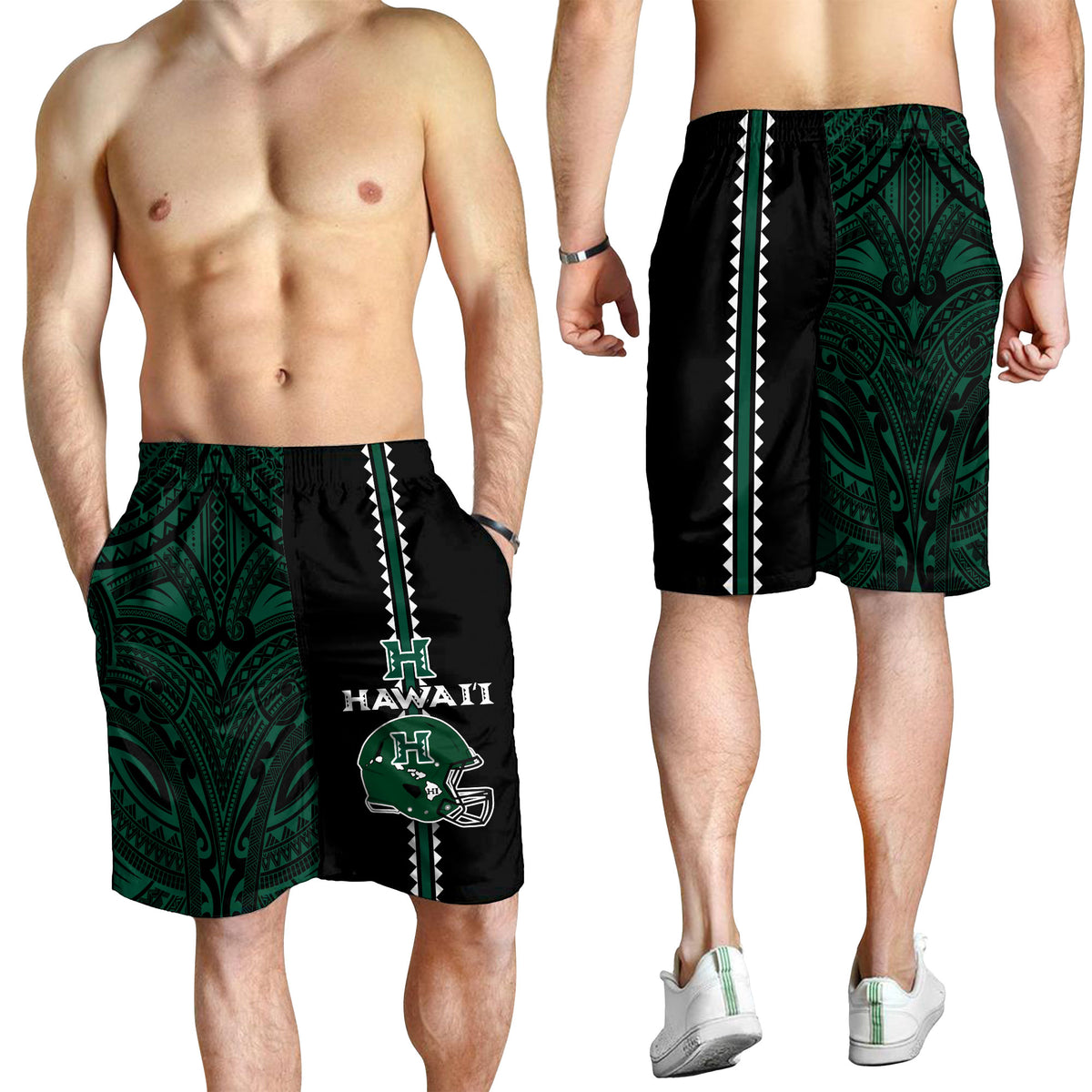 Hawaii Kakau Warrior Football Men Short - LT12 - Polynesian Pride