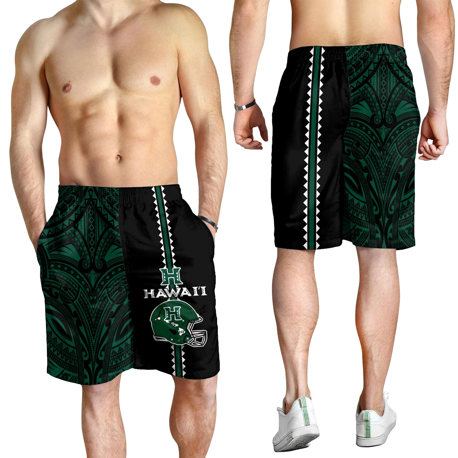 Hawaii Kakau Warrior Football Men Short - LT12 - Polynesian Pride