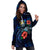 Nauru Polynesian Hoodie Dress - Blue Turtle Hibiscus - Polynesian Pride