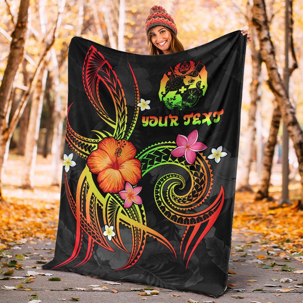 Tonga Polynesian Personalised Premium Blanket - Legend of Tonga (Raggae) - Polynesian Pride