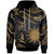 Nauru Polynesian Custom Hoodie Polynesian Tattoo Gold Version Unisex Gold - Polynesian Pride