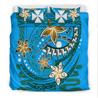 Wallis and Futuna Bedding Set - Spring Style Blue Color - Polynesian Pride