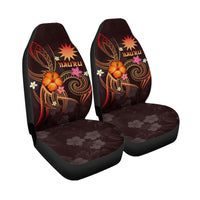 Nauru Polynesian Car Seat Covers - Legend of Nauru (Red) - Polynesian Pride