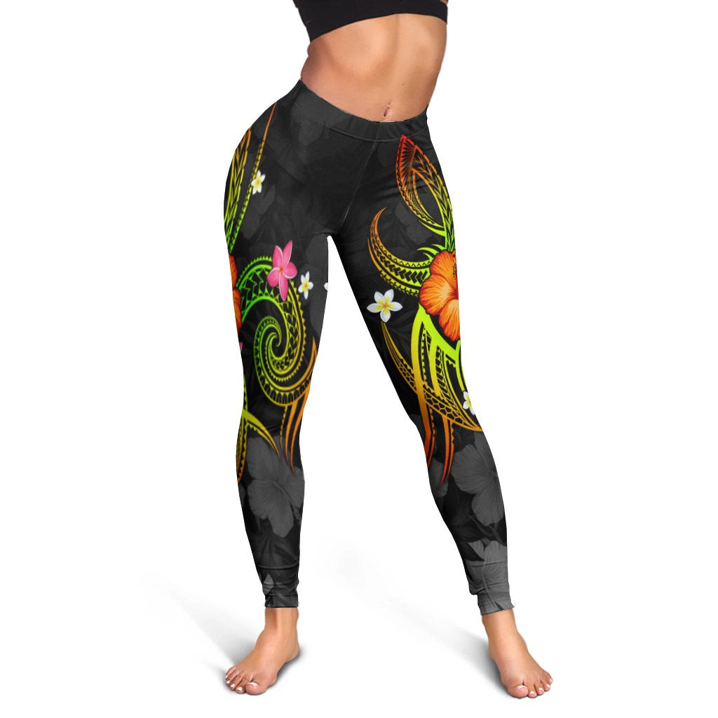 Guam Polynesian Women's Leggings - Legend of Guam (Reggae) Reggae - Polynesian Pride