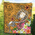 Fiji Premium Quilt - Turtle Plumeria (Gold) - Polynesian Pride