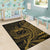 Samoa Area Rug - Gold Color Wings Style - Polynesian Pride