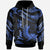 Pohnpei Polynesian Custom Hoodie Polynesian Tattoo Blue Version Unisex Blue - Polynesian Pride