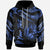 Tonga Polynesian Custom Hoodie Polynesian Tattoo Blue Version Unisex Blue - Polynesian Pride