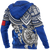 Tonga Polynesian Hoodie (Zip up) Blue Turtle - Polynesian Pride