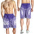 (Custom Personalised) Cook Islands Rarotonga Men Short - Purple Tribal Pattern - LT12 - Polynesian Pride