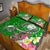 Fiji Custom Personalised Quilt Bed Set - Turtle Plumeria (Green) - Polynesian Pride