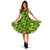 Hawaii Tropical Green Midi Dress Midi Dress Green - Polynesian Pride