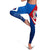 Samoa Leggings - Samoa Flag with Polynesian Patterns - Polynesian Pride