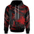 Papua New Guinea Polynesian Custom Hoodie Polynesian Tattoo Red Version Unisex Red - Polynesian Pride