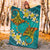 Cook Islands Polynesian Blanket - Manta Ray Ocean - Polynesian Pride