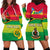 (Custom Personalised) Vanuatu Color Hoodie Dress Six Provinces and Map LT13 Red - Polynesian Pride