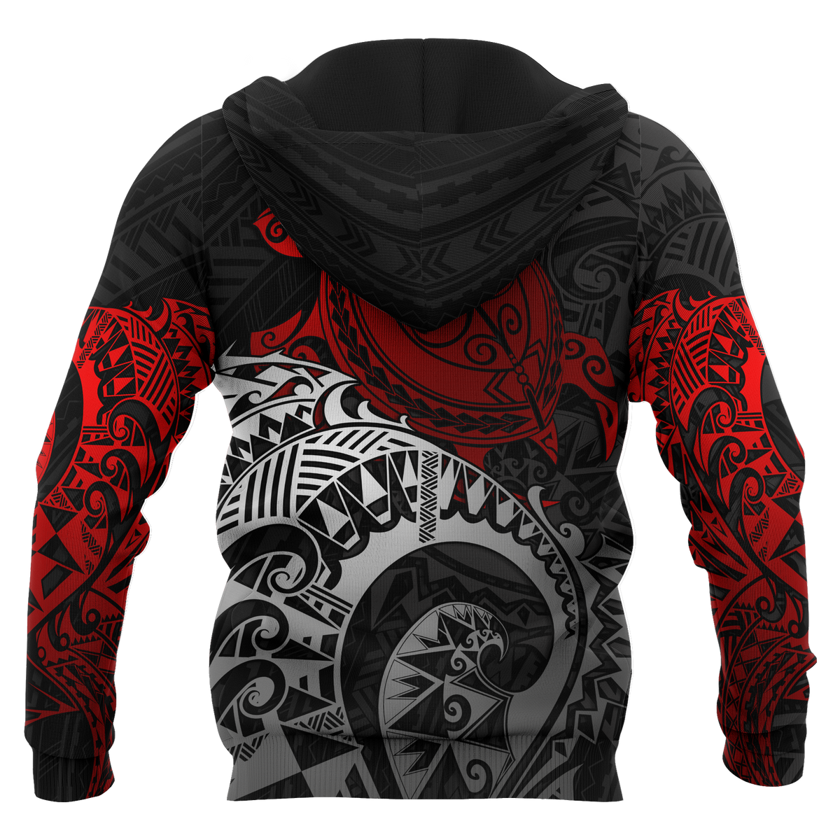 Polynesian Hawaii Hoodie Polynesian Turtle (Red) - Polynesian Pride