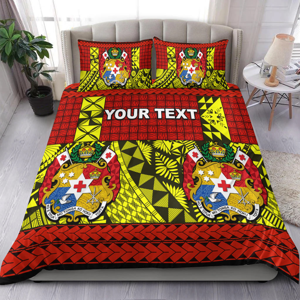 (Custom Personalised) Tonga Bedding Set Be Unique Version 04 Red LT13 Red - Polynesian Pride