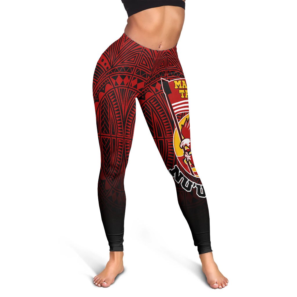 American Samoa Women's Leggings - Manulele Tausala Nuuuli (Ver 2) - Polynesian Pride