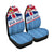 Fiji Day Car Seat Covers - Tapa Pattern With Flag - LT12 - Polynesian Pride