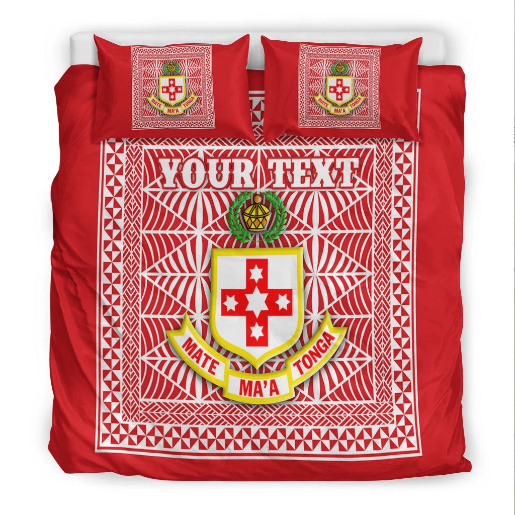 (Custom Personalised) Kolisi Tonga Bedding Set Tonga College Atele LT4 - Polynesian Pride