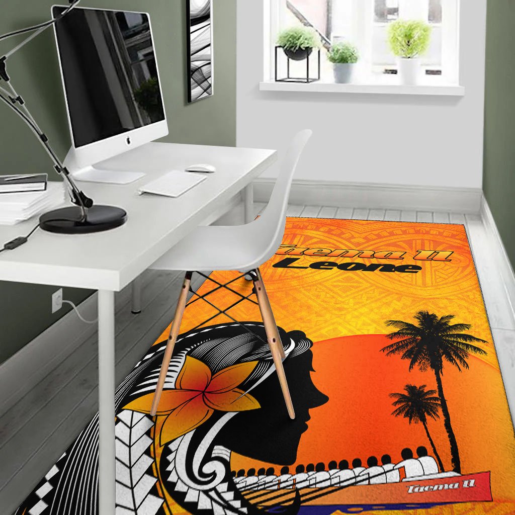 American Samoa Area Rug - Taema II Leone - Polynesian Pride